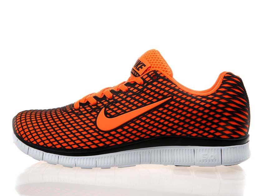 Nike Free 5.0 chaussures de course legeres mens nouveau orange noir (2)